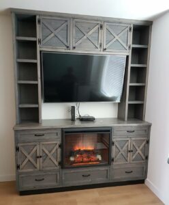 Farmhouse Style Built-In Entertainment Center