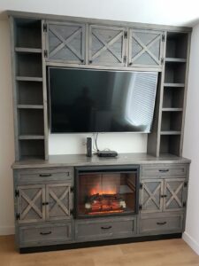 Farmhouse Style Built-In Entertainment Center